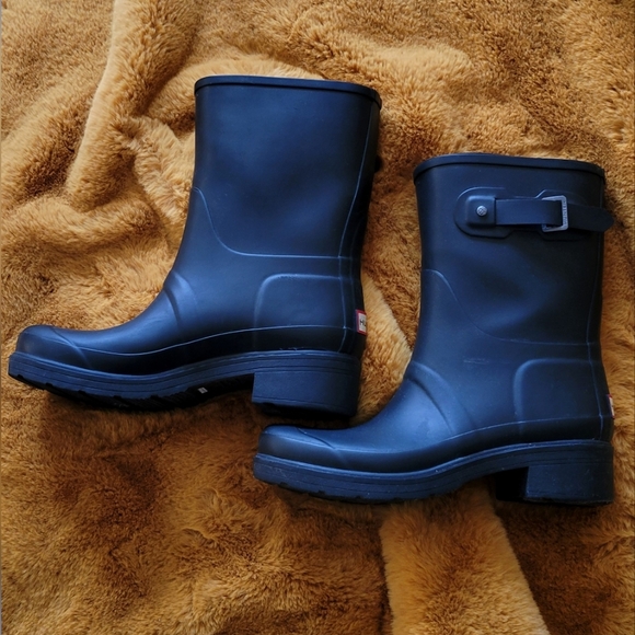 Hunter Boots Biker Moto Style Size 10 - Picture 7 of 8